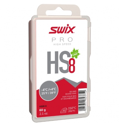 Fart à chaud SWIX HS8 Rouge -4/+4°C 60g