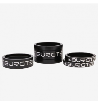 Entretoises de direction BURGTEC Noir - 2x5mm, 1x10mm, 1x20mm