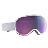 Masque de ski SCOTT Faze II Blanc (Mineral White) - Ecran Teal Chrome