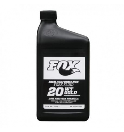Huile de fourche FOX Suspension Fluid 20wt Gold 950 ml