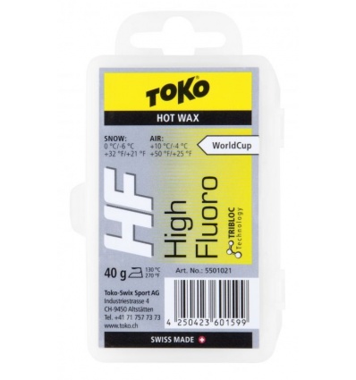Fart TOKO HF Hot Wax 40g - Jaune
